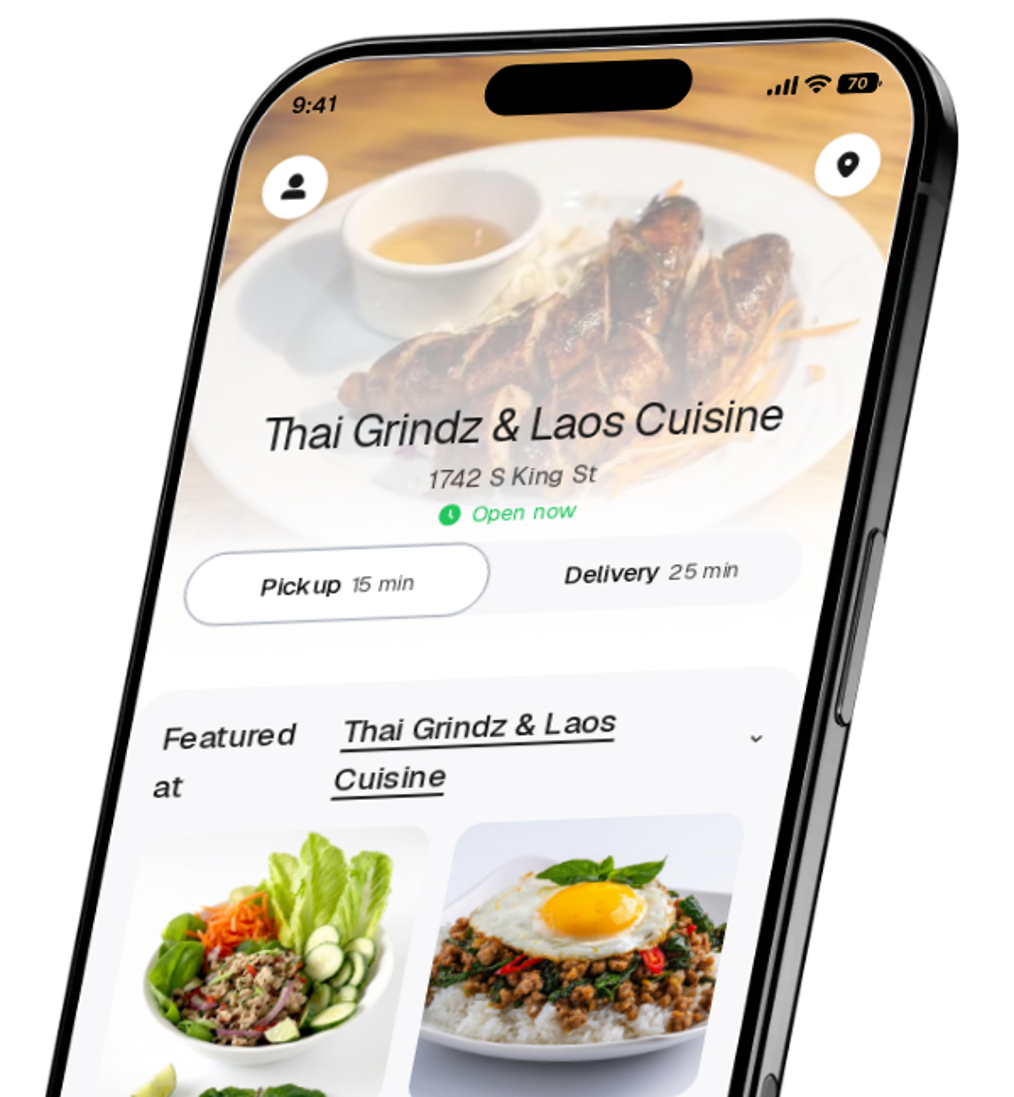 Thai Grindz & Laos Cuisine app preview