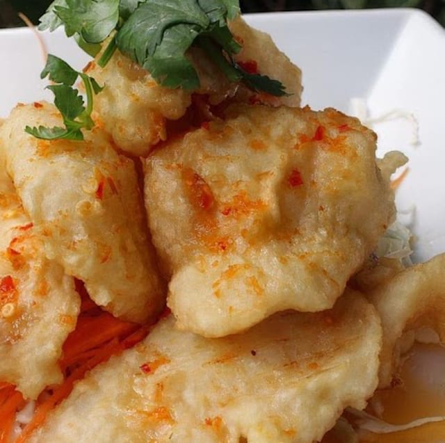 Crispy Garlic Lime Basa.
